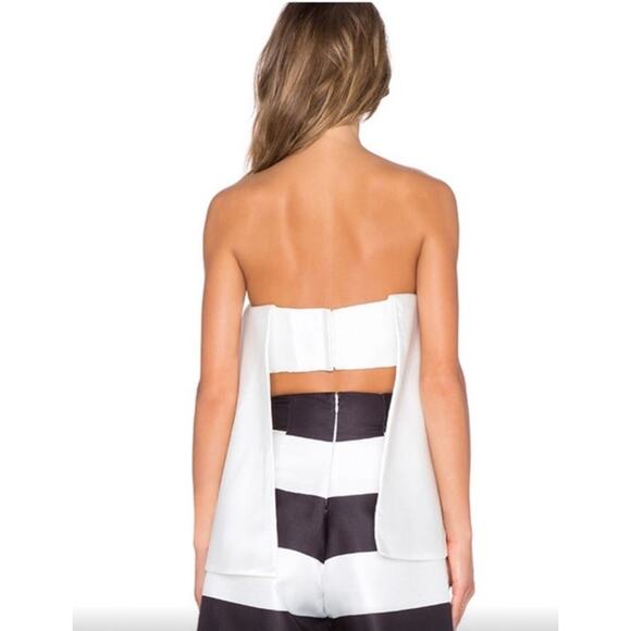 NWT SOLACE London Loletta Black Strapless High Low Top size 4 - Picture 3 of 13